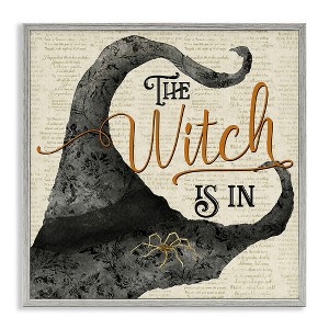 Stupell Industries Vintage Witch Hat Phrase, 24'' x 24'' - 1 of 4