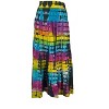 Agan Traders Women's Boho Summer Tie-dye High Waistband A Line Flared Maxi Skirt - 3 of 4