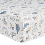 Trend Lab Flannel Fitted Crib Sheet - Little Dinos