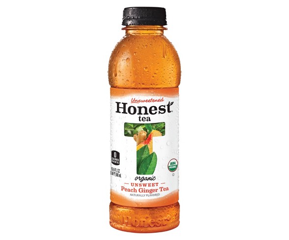 Honest Tea Unsweet Peach Giger - 16.9 fl oz Bottle