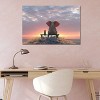 Elephant and Dog Watch The Sunrise on The Seashore by Mike Kiev Unframed Wall Canvas - iCanvas - 4 of 4