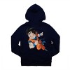 Dragon Ball Z Orange Kanji Long Sleeve Navy Boy's Zip Hoodie - 2 of 3