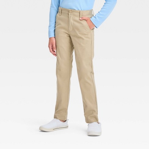  MINI PANDA Boys' Cargo Pant,Husky Boys Adjustable Waist Pants  Size 6-16(6, Beige-B): Clothing, Shoes & Jewelry