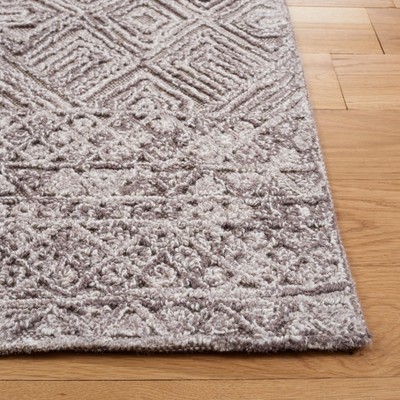 Hand-Tufted Textural Wool Area Rug - 8' x 10' - Brown