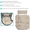 Sunnydaze Outdoor Replacement Cordelia Hanging Egg Chair Cushion and Headrest Pillow Set - 2pc - 2 of 4