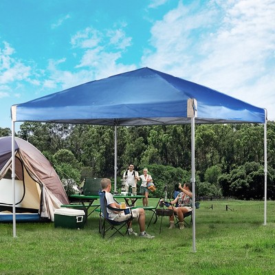 Aoodor 12'x 12' Pop Up Canopy Tent, Beach Tent with Roller Bag, Portable Instant Shade Canopy