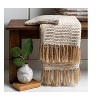 Mark & Day Pill 50"W x 60"L Transitional Metallic Champagne Throw Blankets - 2 of 3