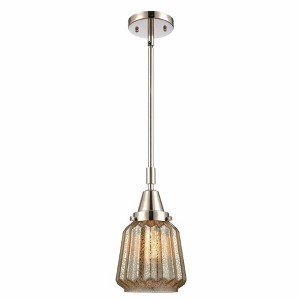 Chatham - 1 Light Stem Hung Mini Pendant In Art Deco Style-9.13 Inches Tall and 7 Inches Wide - 1 of 1
