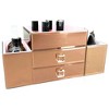 OnDisplay Emma 2 Drawer Tiered Mirrored Glass Makeup/Jewelry Organizer - 3 of 4