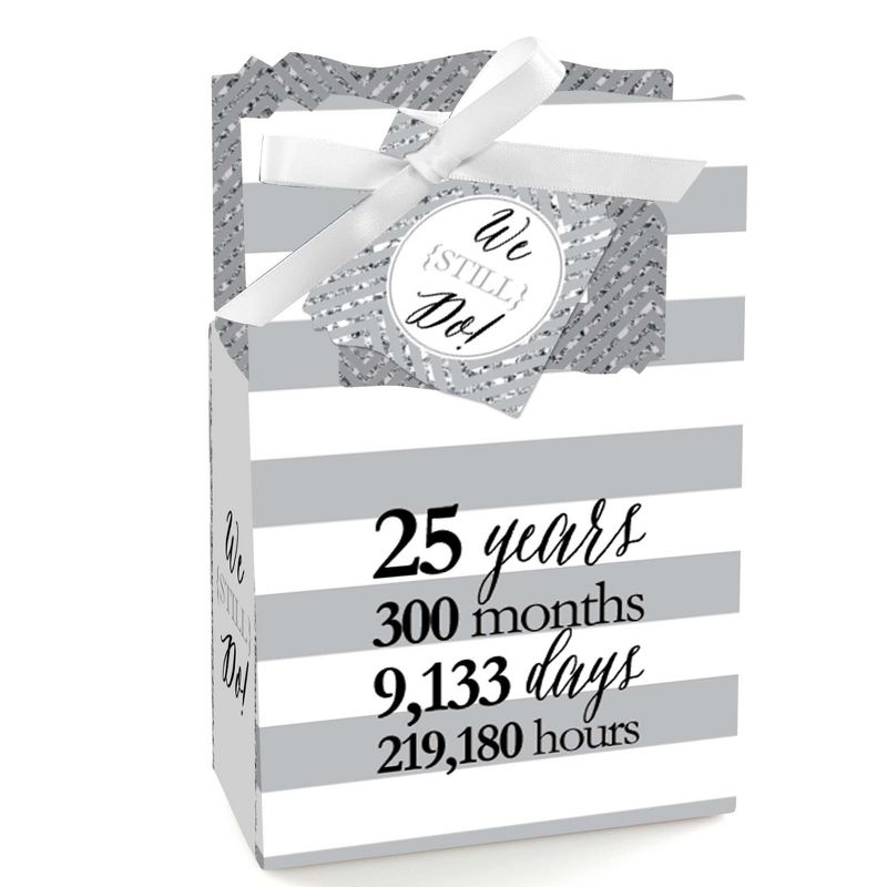 Big Dot of Happiness We Still Do - 25th Wedding Anniversary Party Favor Boxes - Set of 12, 1 of 7