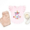The Juniper Shop Birthday Girl Unicorn Flutter Sleeve Tee - 3 of 4