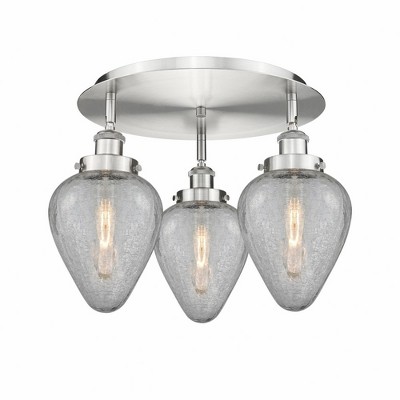 Geneseo - 3 Light Flush Mount In Industrial Style-9.5 Inches Tall and 17.75 Inches Wide