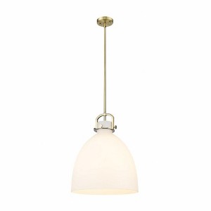 Newton Bell - 1 Light Stem Hung Pendant In Industrial Style-21.63 Inches Tall and 16 Inches Wide - 1 of 1