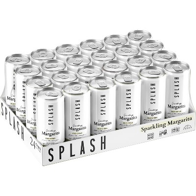 SPLASH Mixers Sparkling Margarita - Case of 24, 12 oz cans