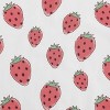 Poppy & Fritz Queen Sheet Set Strawberry Picnic Pink - 4 of 4