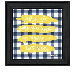 HomeRoots Make Lemonade Black Framed Print Wall Art - 1 of 3