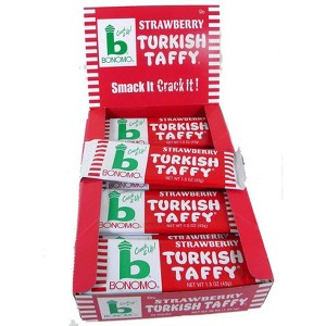 Bonomo Turkish Taffy Bars 1.5 oz – Classic Chewy Candy in Vanilla, Chocolate, Strawberry & Banana (Single, Multi-Pack & Variety Pack) - 1 of 4