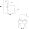 Acekool Modern Armless Accent Chair - 2 of 4
