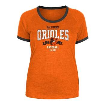 MLB Baltimore Orioles Women's Heather Bi-Blend Ringer T-Shirt