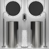Fortune Candy 32.68'' Tall Round Stainless Steel Pedestal Sink Basin - 4 of 4