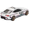 BMW 3.0 CSL #50 White with Blue and Red Stripes and Gold Wheels Limited Edition 1/64 Diecast Model Car by Mini GT - 4 of 4