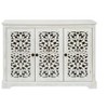 ORRD Antique Sideboard Cabinet with 3 Carved Doors, Vintage Buffet Console - 4 of 4