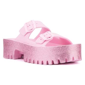 Olivia Miller Women's Sparkles Slide Sandal
