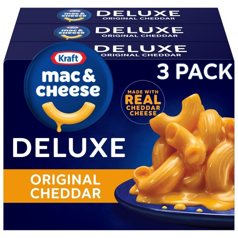 Kraft Deluxe Original Cheddar Mac And Cheese Dinner Family Size - 24oz :  Target