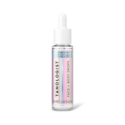 Tanologist Self Tanner Drops, Medium Sunless Tanning Treatments for Face and Body - 1.01 fl oz