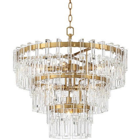 Brass and deals crystal chandelier