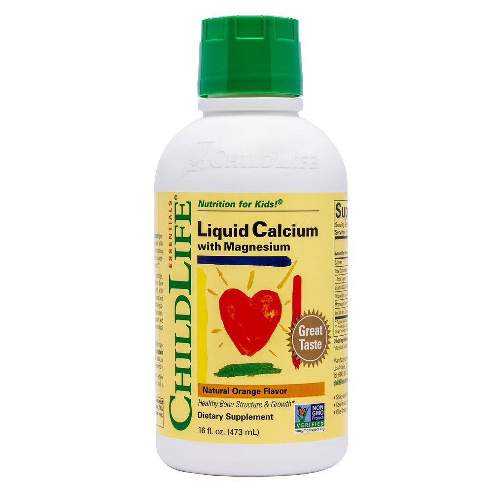 Photos - Vitamins & Minerals ChildLife Essentials Calcium with Magnesium Liquid - 16 fl oz 