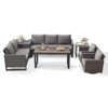 Belord 7PCS Outdoor Sectional Patio Furniture Set, All Weather Conversation with Swivel Patio Chair, Storage Box, L-Shape Sectional Sofa, Coffee Table - 3 of 4