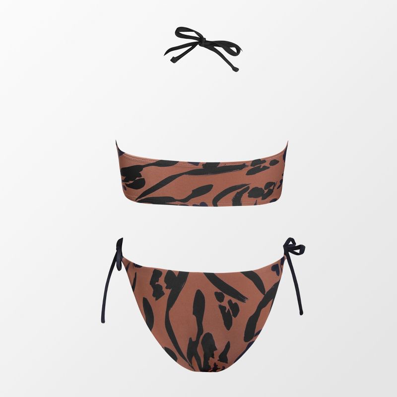 Women's Bikini Swimsuit Lace Up Low Rise Cutout Bathing Suit -Cupshe, 3 of 6