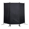 Sevobal Partitions And Room Dividers 3 Panel Iron Screen, Portable Room Dividers And Partitions For Bedroom, Office, Black, 87.8"*16.69"*72.4" - 3 of 4