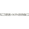 Black Bow Jewelry Mens 7.5mm Sterling Silver Solid Figaro Anchor Chain Necklace - 4 of 4