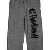 ParaNorman Character Logo Adult Gray Heather Sleep Pajama Pants - 2 of 4