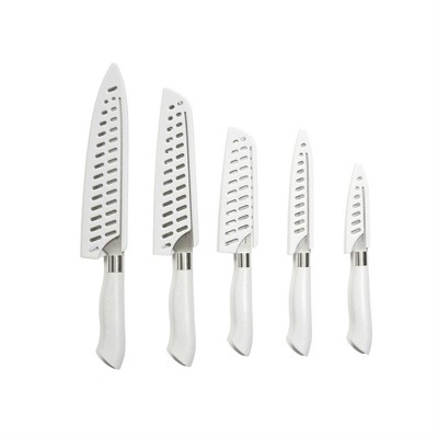 Dura Culina® Eco-Cut Collection 5 Piece Knife Set with Blade Guards, Gray