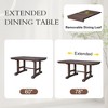 6-Piece Extendable Dining Table Set, 60"-78" Wood Kitchen Table with Removable Leaf, 4 Upholstered Chairs & Bench for Dining Room - 4 of 4