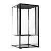 REPTI ZOO Reptile Glass Terrarium Tank Double Hinge Door with Screen Ventilation Reptile Terrarium 24" x 24" x 48" - 2 of 4