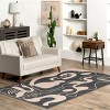 Nuloom Carole Abstract 5x8 Machine Washable Indoor Area Rug for Living Room Bedroom Dining Room Kitchen, Beige/Ivory - 2 of 4
