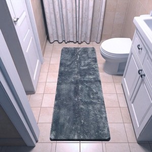 Luxe Weavers 20"x54" Runner Bath Mat with Non Slip Backing, Plush Bathroom Rug - 1 of 4