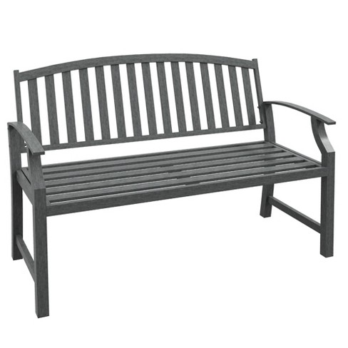 Target black best sale outdoor bench