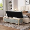 VYNXARIA GRAY STORAGE OTTOMAN - 3 of 4