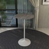 Leisuremod Verve 27" Round Bar Height Dining Table - Sintered Stone Top with Modern White Pedestal Base Counter Height Table for Kitchen, Home and Pub - 2 of 4