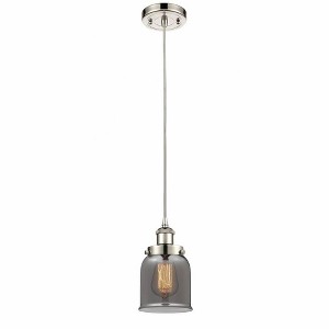 Bell - 1 Light Cord Hung Mini Pendant In Industrial Style-10 Inches Tall and 5 Inches Wide - 1 of 1