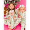 RuffleButts SoftSnooze Baby Girls Ruffle One Piece Convertible Pajamas - 3 of 4