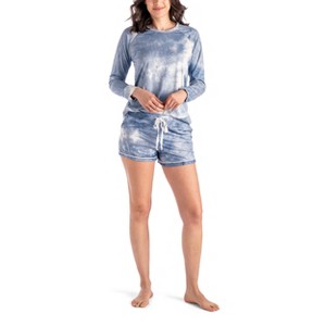 Hello Mello Women's Dyes The Limit Lounge Top and Shorts, 2-Piece Pajama Set - 1 of 4