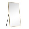 Stylish Full-Length Mirror Featuring a Right-Angled Arch and Aluminum Alloy Frame - 3 of 4