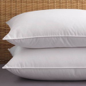 Standard 2pk Allergen Barrier Bed Pillow - PureShield, White