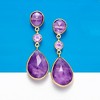 Ross-Simons 24.50 ct. t.w. Amethyst Drop Earrings in 18kt Gold Over Sterling - 4 of 4
